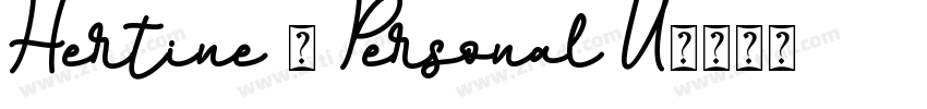 Hertine - Personal U字体转换